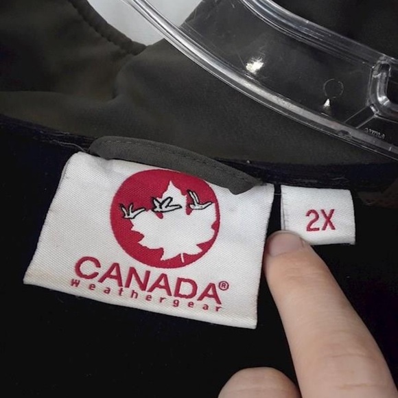 Canada Weather Gear Green/Black Parka Jacket 2X - Picture 3 of 5